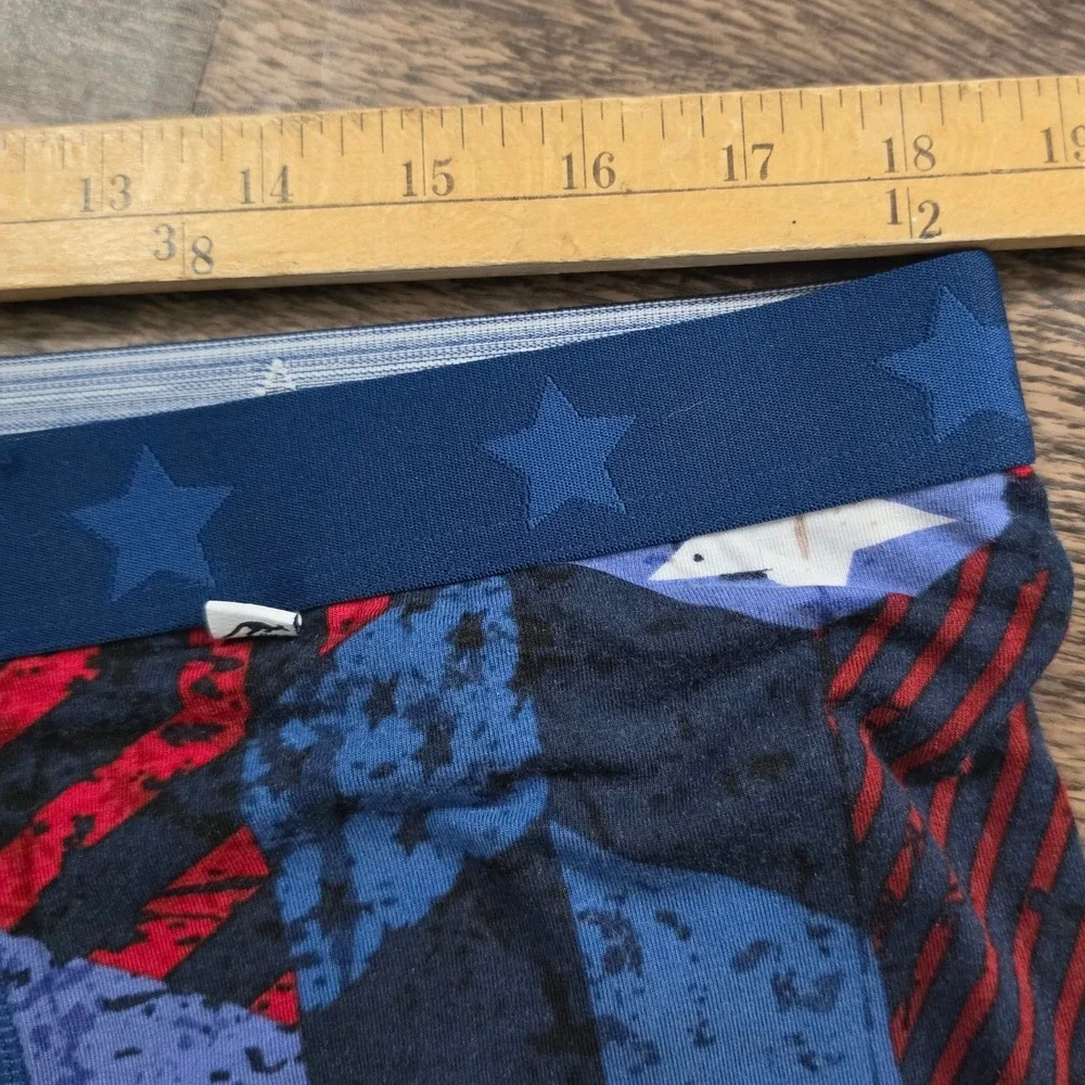 2UNDR Boxer Briefs Mens 3XL Red Blue Stars Stripes Swing Shift Joey Pouch